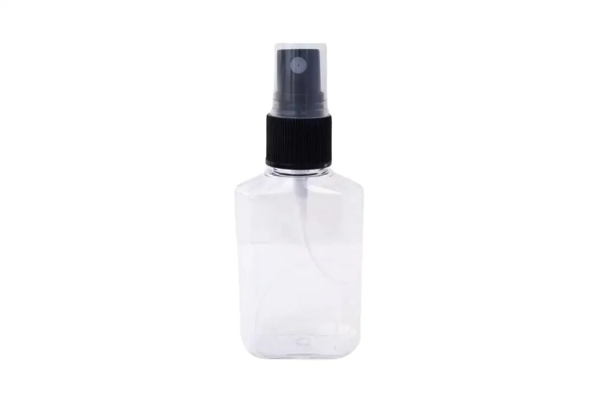2 oz. Clear Plastic Bottle with Black Misting Sprayer