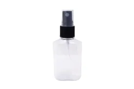 2 oz. Clear Plastic Bottle with Black Misting Sprayer