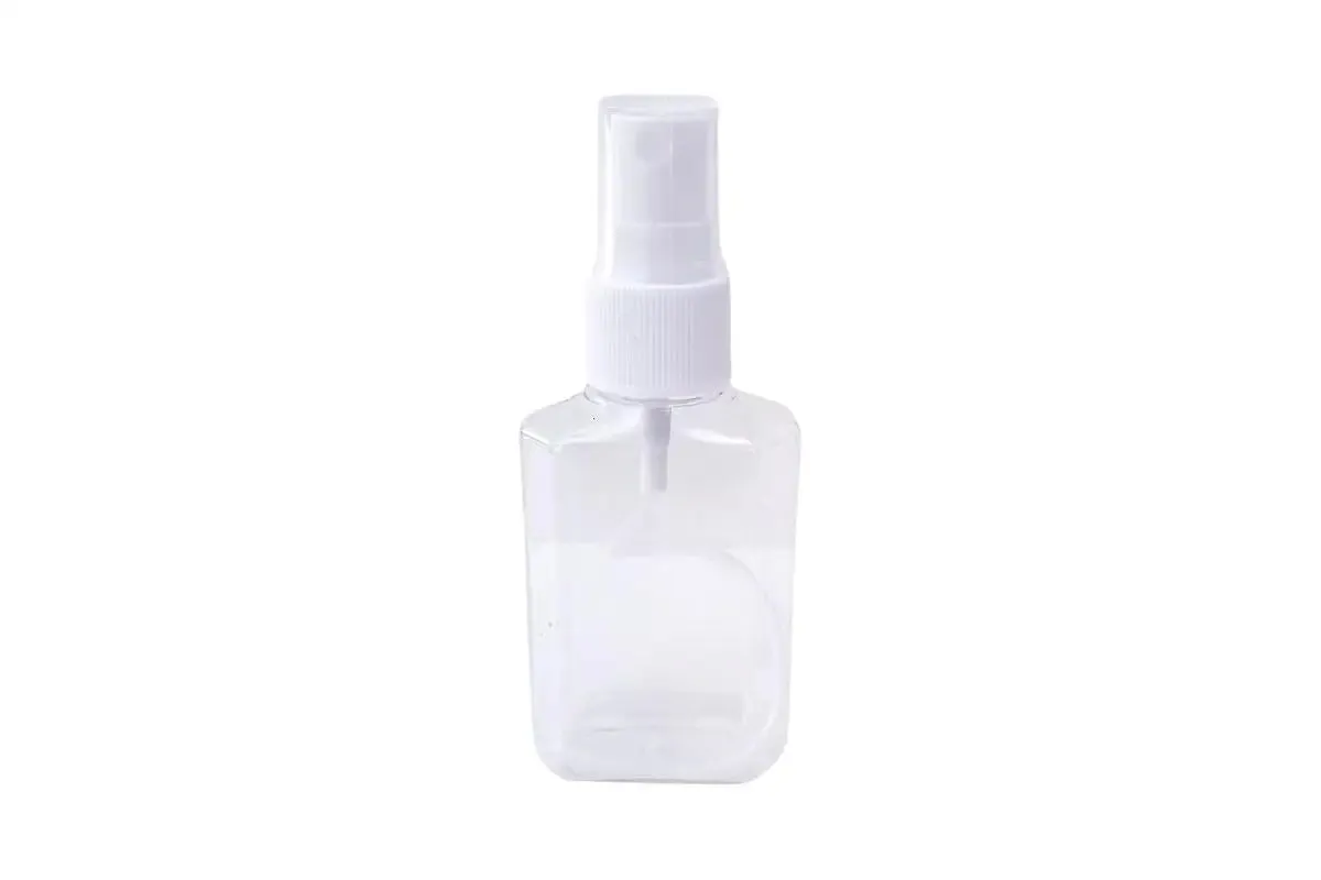 2 oz. Clear Plastic Bottle with White Misting Sprayer