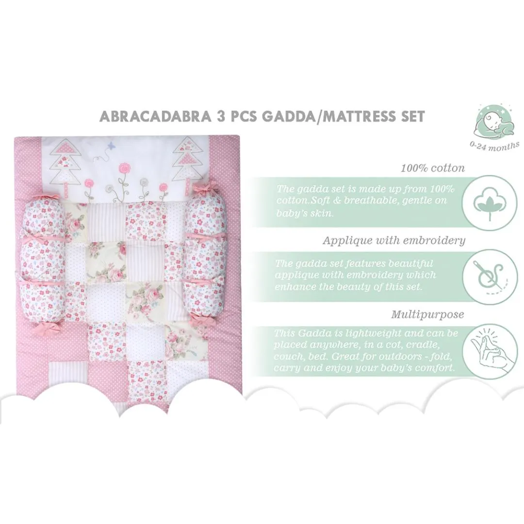 Abracadabra Gadda Set With Two Bolsters - Vintage Floral