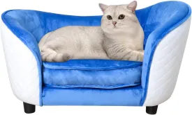 AFBKSS&BB Comfy Velvet Pet Sofa Bed for Small Cats - Convenient and Stylish