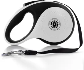 American Kennel Club Retractable Tangle-Free Dog Leash, 16.4ft, for Dogs up to 110 lbs, Ergonomic Non Slip Grip, One-Handed Braking System