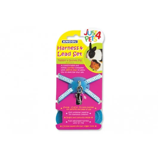 Ancol Rabbit Harness Set Blue
