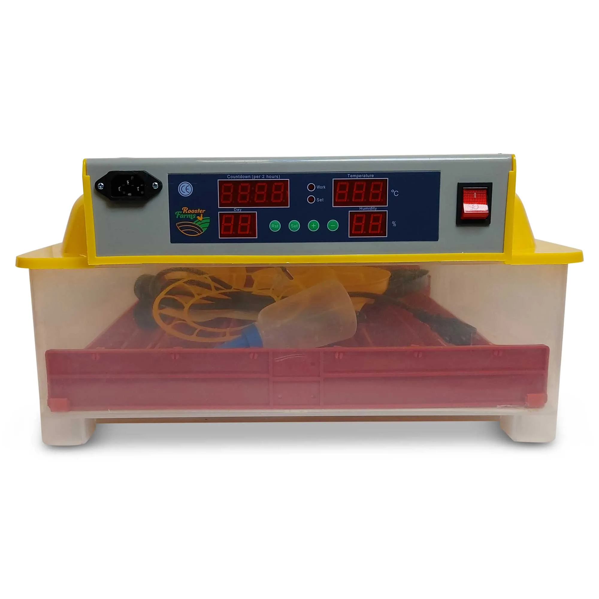 Automatic 60 Egg Incubator with LED, Temp Control   Accessories