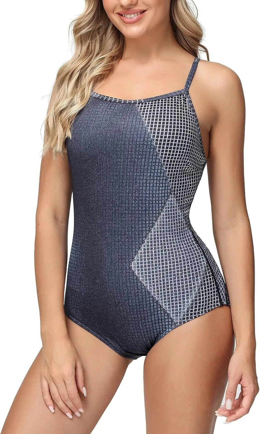baleaf Women's Athletic Training Adjustable Strap One Piece Swimsuit