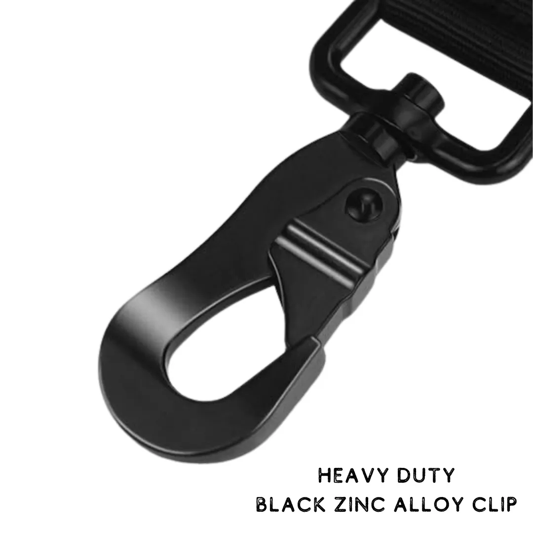 Bungee dog leash - tactical stretchy - 2 handle
