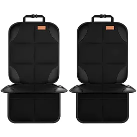 Car Seat Protector, Smart eLf 2Pack , Protect Child Seats with Thickest Padding and Non-Slip Backing Mesh Pockets for Baby and Pet