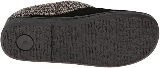 Clarks Slipper Suede Leather Knitted Collar Clog Slippers Plush Fur Lining