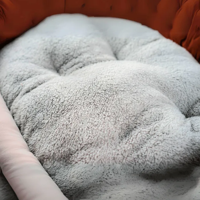 Cozy and Reversible 26'' Pet Bed with Removable Cushion
