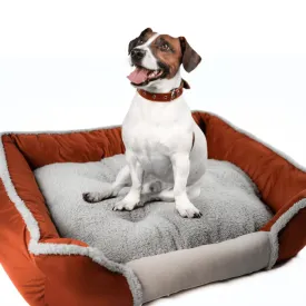 Cozy and Reversible 26'' Pet Bed with Removable Cushion