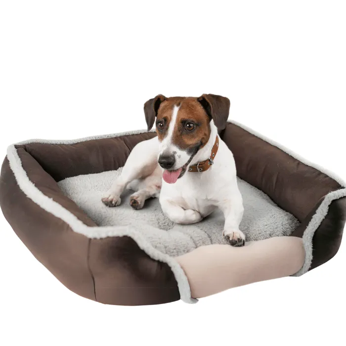 Cozy and Reversible 26'' Pet Bed with Removable Cushion