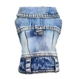 Denim Dog Vest Jacket