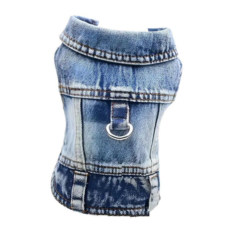 Denim Dog Vest Jacket