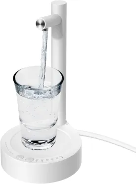 Desktop Water Bottle Dispenser, Keweis Portable Electric Water Bottle Pump Countertop for 5 Gallon & Universal Bottles, USB Charging Automatic Water Jug Dispenser for Bedside, Home, Office, Outdoor