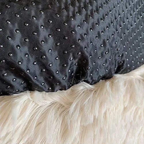 Docatgo Pet Bed, Super Soft Dog Bed, Shag Faux Fur Bed Cushion for Cats (Round)