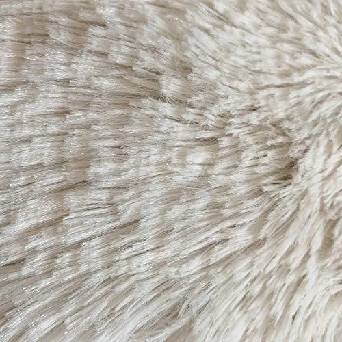 Docatgo Pet Bed, Super Soft Dog Bed, Shag Faux Fur Bed Cushion for Cats (Round)