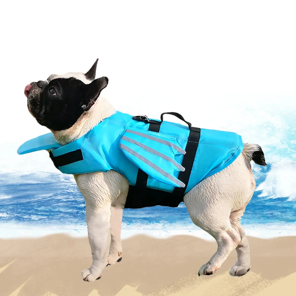 Dog Life Jacket | Adjustable Safety Vest with High Buoyancy and Durable Rescue Handle | For Small, Medium, and Large Dogs | Alo Trendy