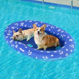 Dog Pool Float - 2025 Upgraded Tear Resistant Oxford Stable Support Dog Floatie, Inflatable Summer Doggies Raft Toy for Swimming Pool (up to 45lb)