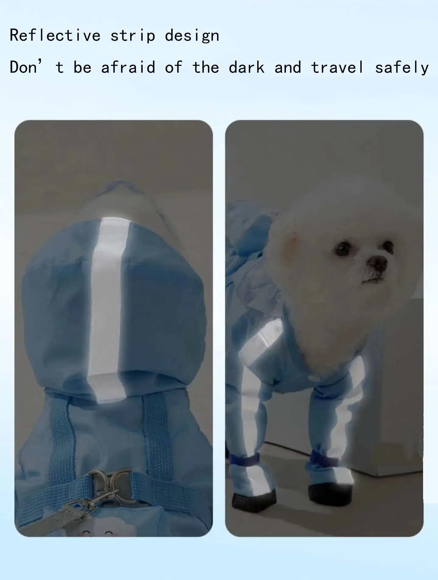 Dog Raincoat, Clear Hooded Raincoat
