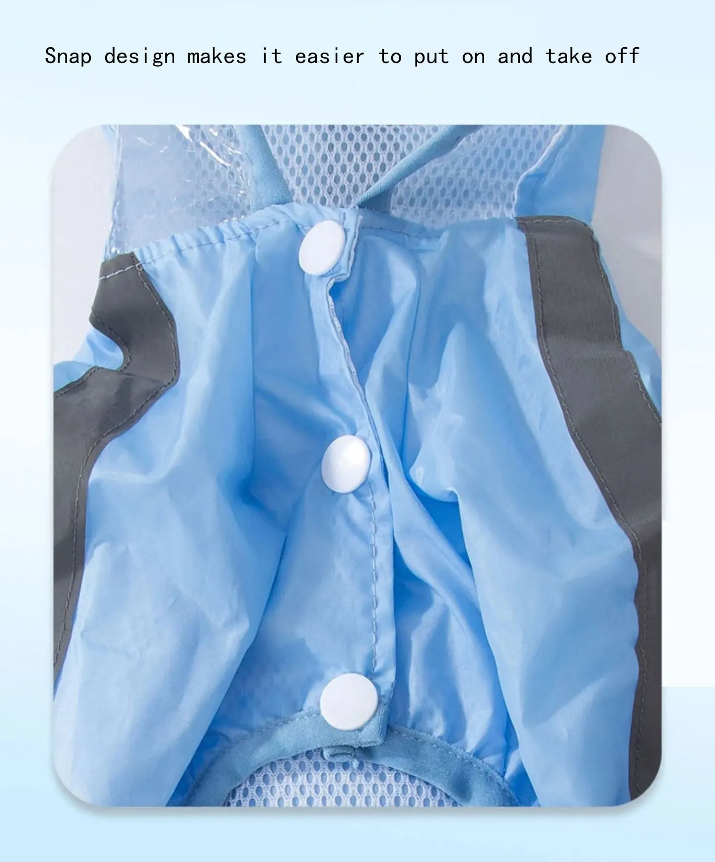 Dog Raincoat, Clear Hooded Raincoat
