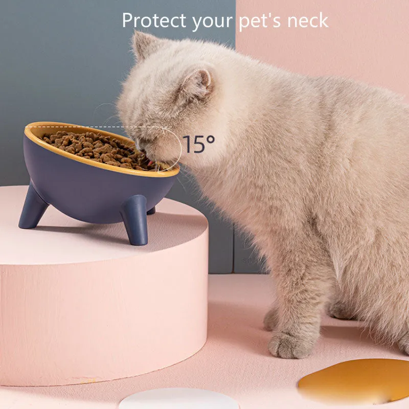 Durable 15° Tilt Cat Bowl - Non-Toxic, High Capacity, Stable & Easy to Clean