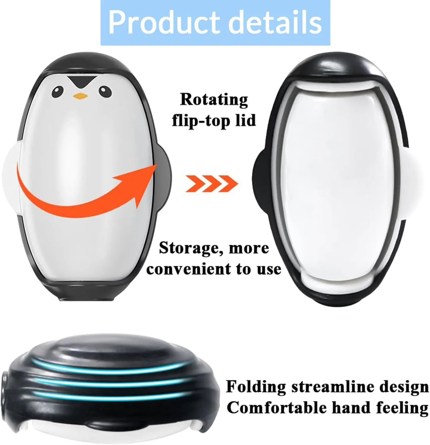Durable Reusable Lint Roller Washable Lint Roller for Pet Hair Portable Lint Remover Ideal for Clothes, Bag, Carpets Perfect for Travel, Outdoor Activities - Black