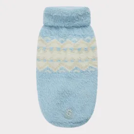 Fuzzy Dog Sweater | Light Blue