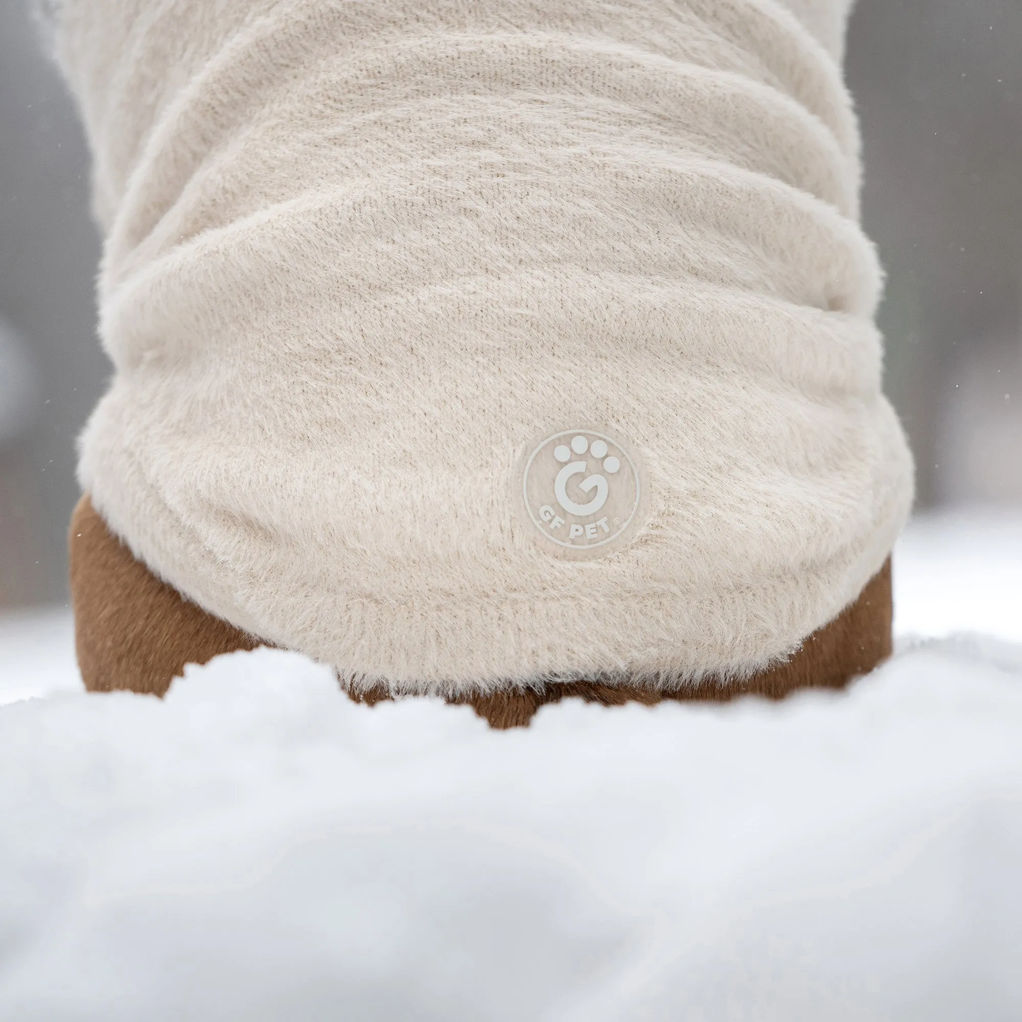 Fuzzy Dog Sweater | Sand