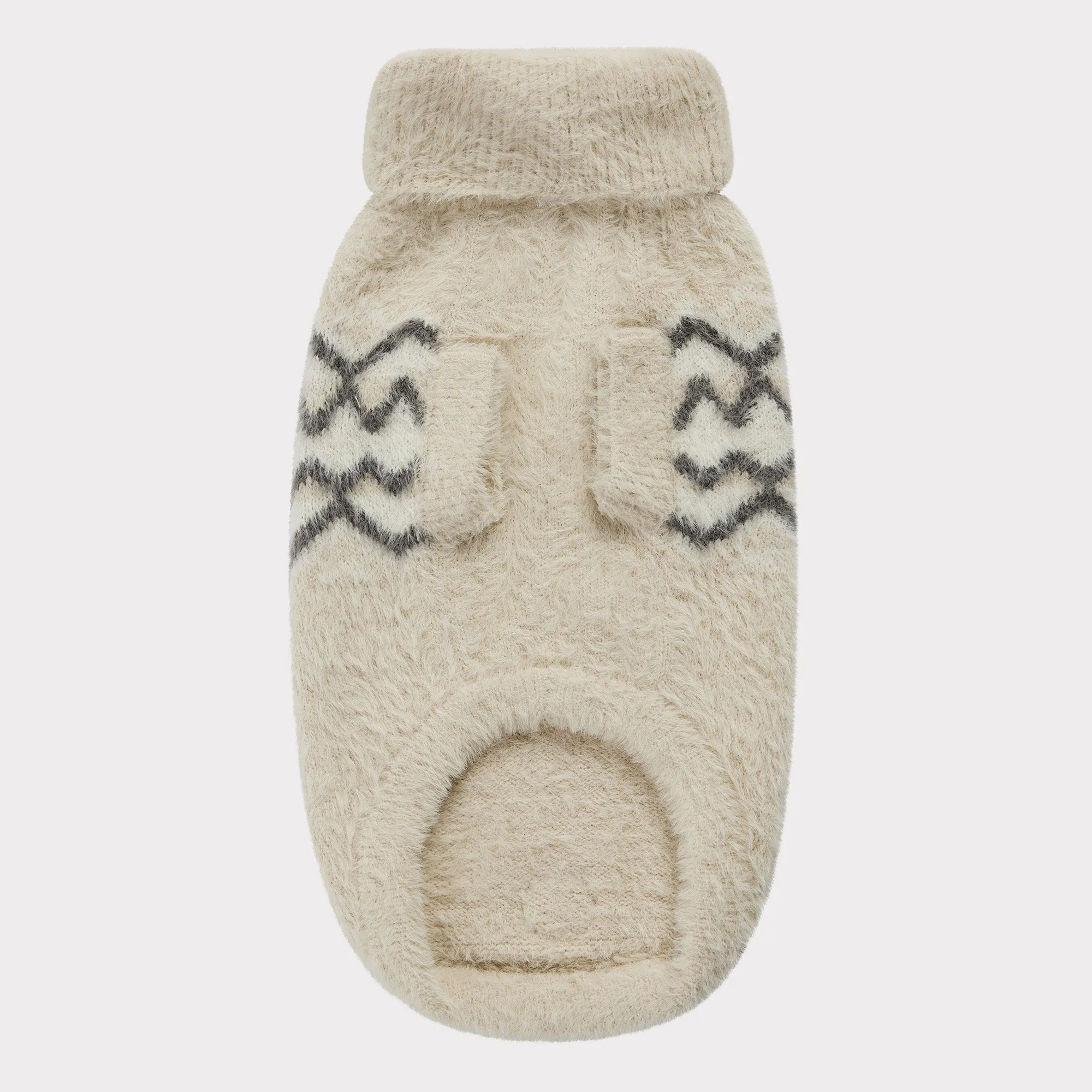 Fuzzy Dog Sweater | Sand