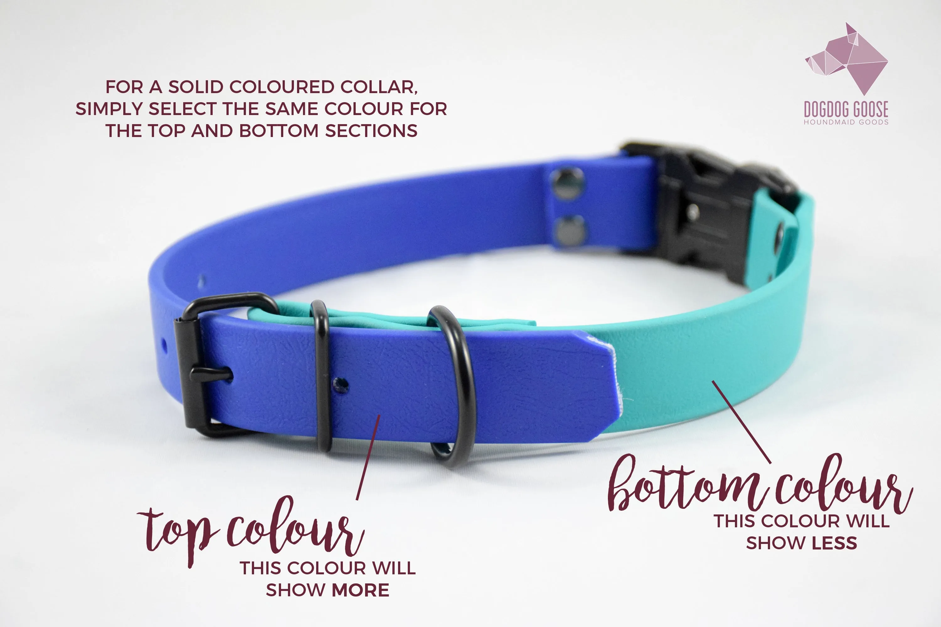 HARDWARE RETIREMENT SALE - Purple & Black Biothane Dog Collar