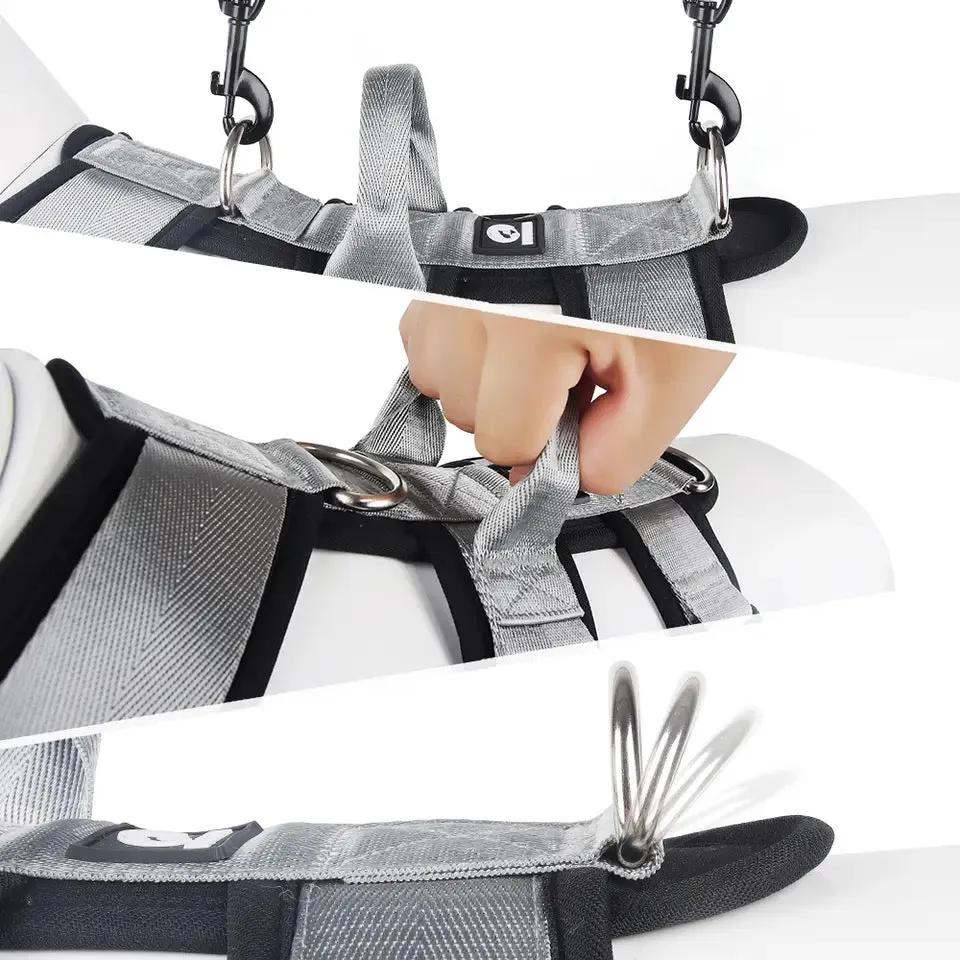 Indestructible Reinforced Heavy Duty Dog Harness Comfort Safety No-Harm 3-Point Full Body Support & Control