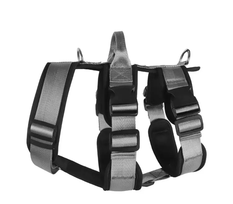 Indestructible Reinforced Heavy Duty Dog Harness Comfort Safety No-Harm 3-Point Full Body Support & Control