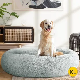 i.Pet Pet Bed Dog Cat 110cm Calming Extra Large Soft Plush Light Grey