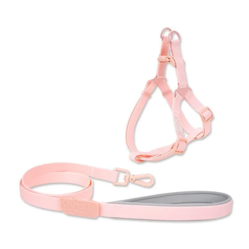 Jelly PVC Chest Back Collar Dog Lead