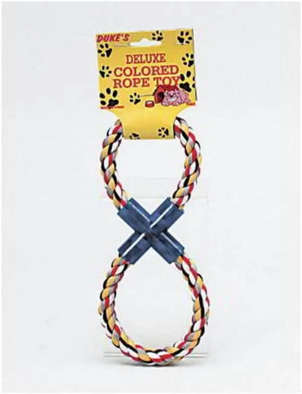 Kole Imports Figure 8 Multi-Colored Rope Dog Toy