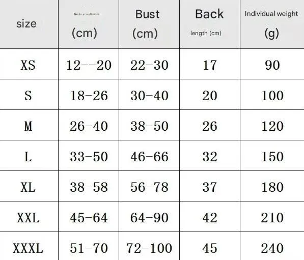 L Dog Vest Jacket - Warm, Soft, and Comfortable Dog Coat for Winter, Calming and Insulating Dog Apparel