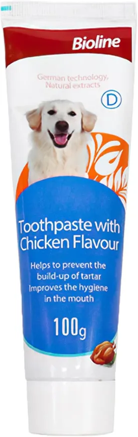 MIELIKKI Pets Dental Toothpaste, Toothpaste for Cats & Dogs, Cleans Teeth, Fights Bad Breath, Promotes Strong Teeth, 100g, Chicken Flavor