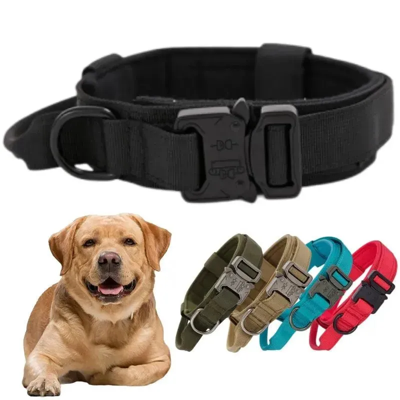Military Tactical Dog Collar and Leash