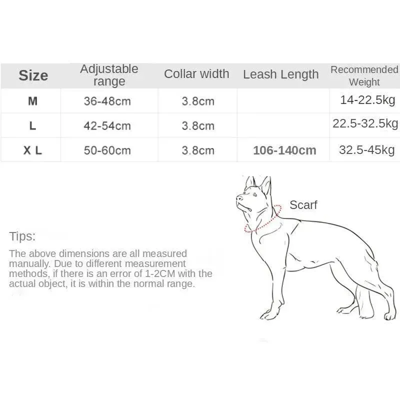 Military Tactical Dog Collar and Leash