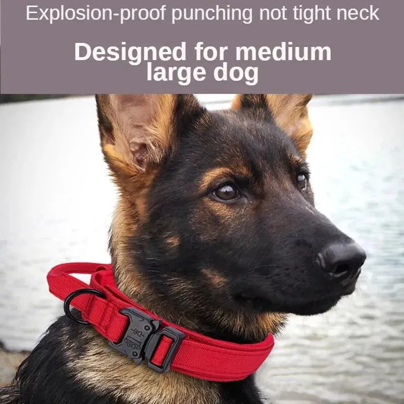 Military Tactical Dog Collar and Leash