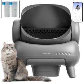 Neakasa M1 Open-Top Self Cleaning Cat Litter Box   Replaced Waste Bags-2 Rolls, Automatic Cat Litter Box with APP Control, Odor-Free Waste Disposal Includes Trash Bags