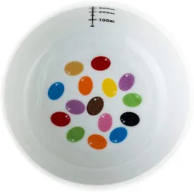 Necoichi Raised Cat Water Bowl, Elevated, with Measurement Lines, Dishwasher and Microwave Safe, No.1 Seller in Japan! (Jelly Bean, Regular)