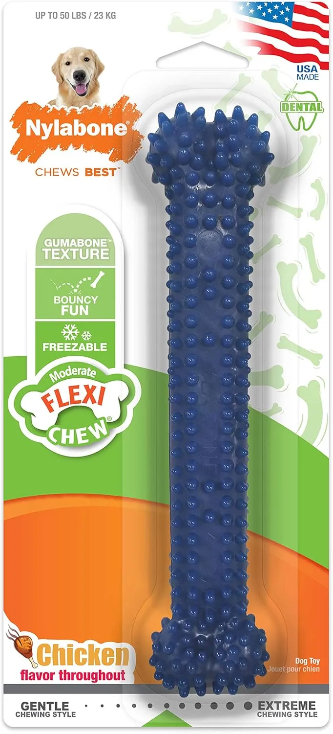 Nylabone Moderate Chew FlexiChew Dental Chew Toy Chicken Large/Giant (1 Count)