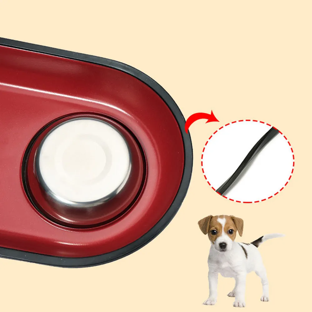 PAWS ASIA AliExpress New High Quality Outdoor Multi Color Fancy Patterned Pet Double Dog Bowls