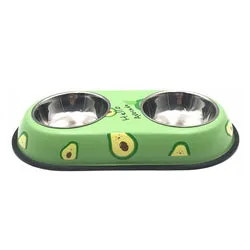 PAWS ASIA AliExpress New High Quality Outdoor Multi Color Fancy Patterned Pet Double Dog Bowls