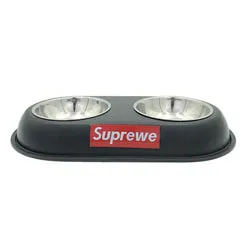 PAWS ASIA AliExpress New High Quality Outdoor Multi Color Fancy Patterned Pet Double Dog Bowls