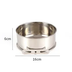 PAWS ASIA Factory Stainless Steel Height Adjustable Portable Pet Travel Transport Feeding Fixed Hanging Dog Bowl