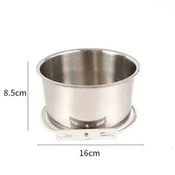 PAWS ASIA Factory Stainless Steel Height Adjustable Portable Pet Travel Transport Feeding Fixed Hanging Dog Bowl