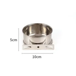 PAWS ASIA Factory Stainless Steel Height Adjustable Portable Pet Travel Transport Feeding Fixed Hanging Dog Bowl