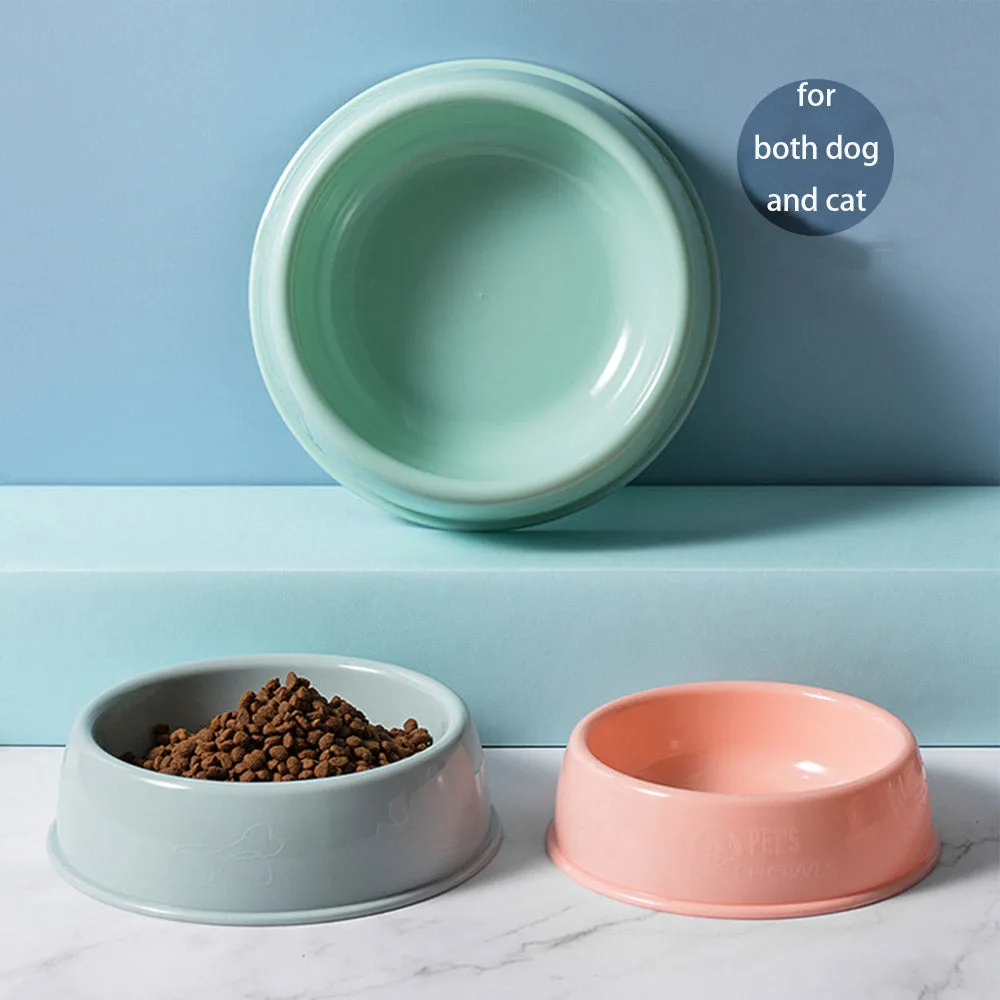 PAWS ASIA Lazada Best Selling Portable Cute Travel Round Feeding Drinking Eco Friendly Plastic Dog Bowls